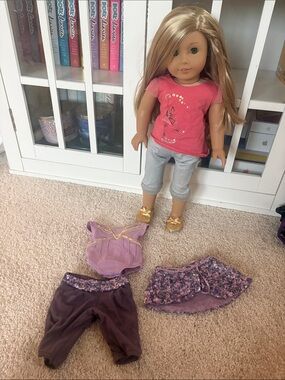 American Girl Pink Top with Purple Dancewear Mix